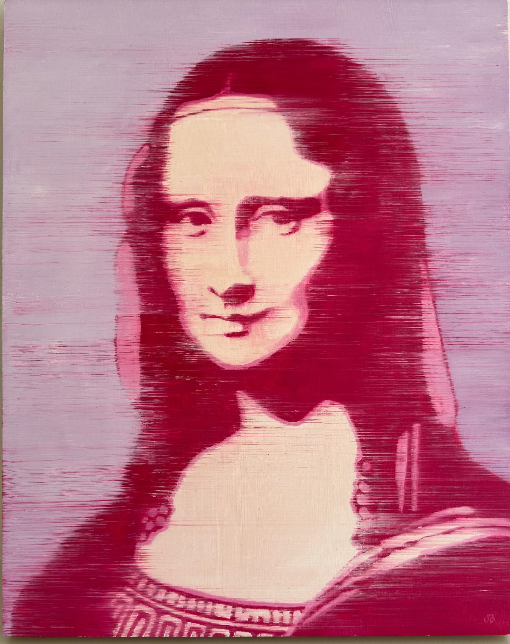 LOOK FOR FREE SHIPPING AT CHECKOUT.

ARTIST EXPLANATION OF THE PAINTINGS:
Mona Lisa Violet measures  20 x 16