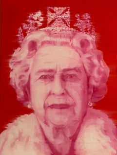 Queen Elizabeth 2  Oil on Birch Panel  Unique Style  Women in the Arts  30”x40”