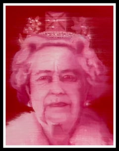 Queen Elizabeth 2 (small version) 20" x 16 " Oil on Birch Panel  Unique Style