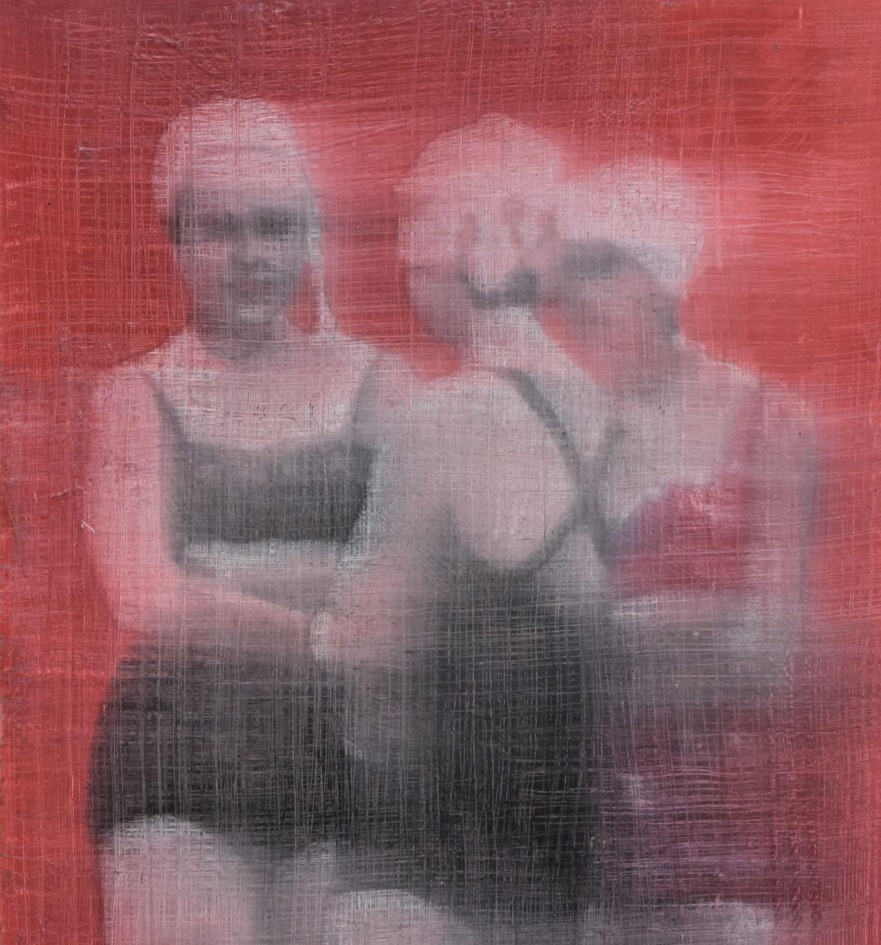 The Bathers II, Figurative, Texas artist, Women in the Arts, 9x12