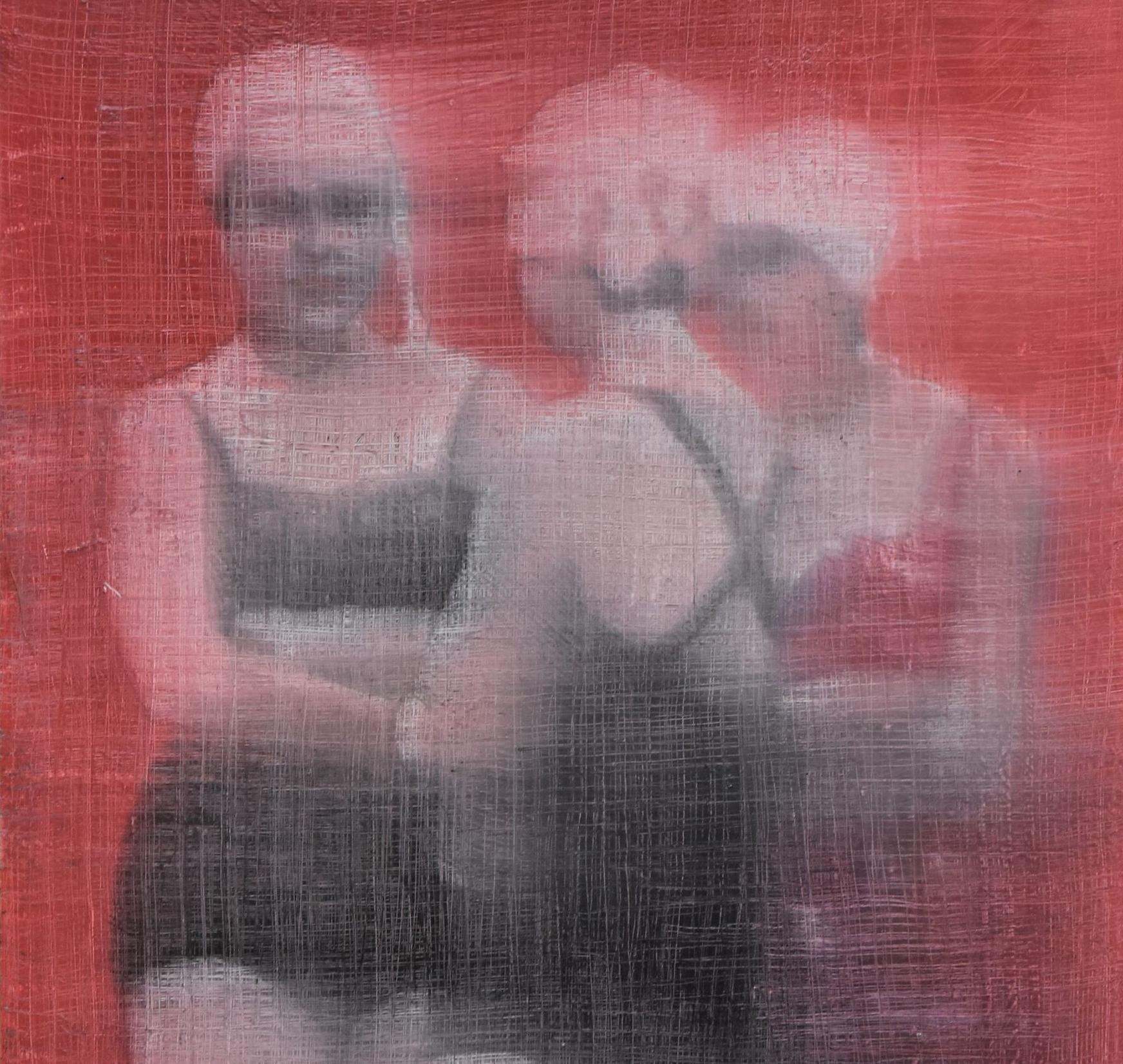The Bathers II, Figurative, Texas artist, Women in the Arts, 9x12