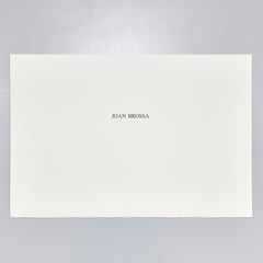 Joan Brossa 27/100 Lithographie, visueller Gedicht