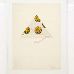 Poema visivo con litografia di Joan Brossa