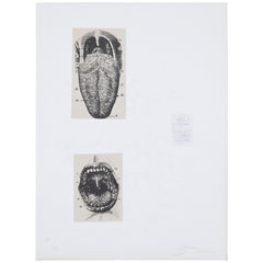 Joan Brossa Lithograph Visual Poem