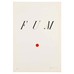 Joan Brossa Lithograph Visual Poem