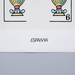 Joan Brossa Lithographie Visual Poem, handsigniert