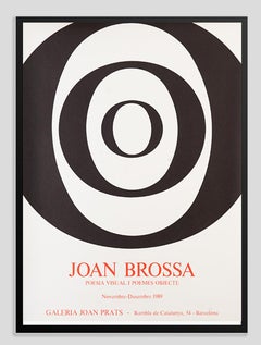Joan Brossa Vintage Poster 1989 Framed Original Poster Print 