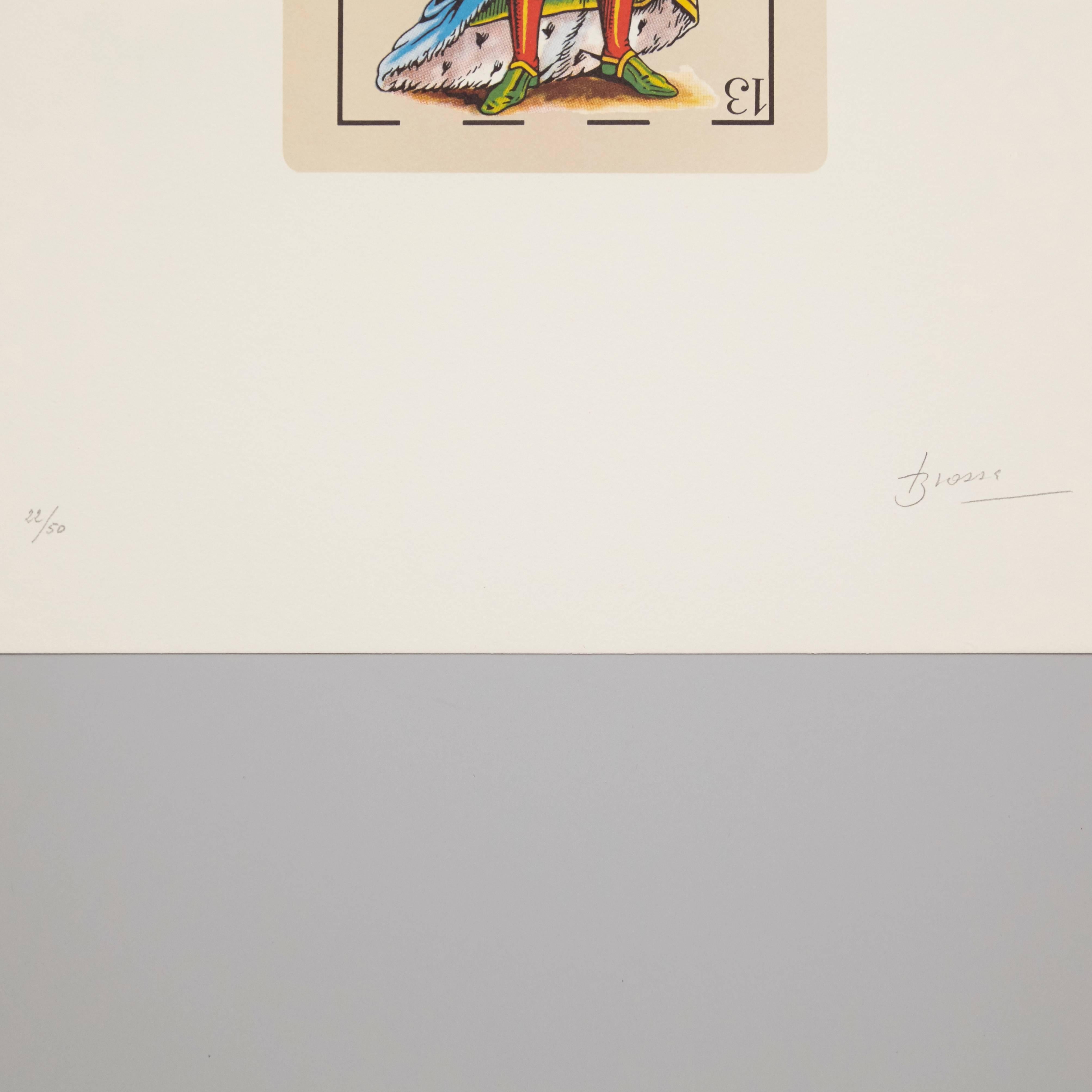 Joan Brossa Visual Poem Lithografie Handsigniert (Moderne der Mitte des Jahrhunderts) im Angebot