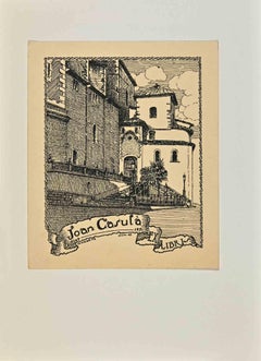 Ex-Libris - Woodcut by Joan Casulà - 1951