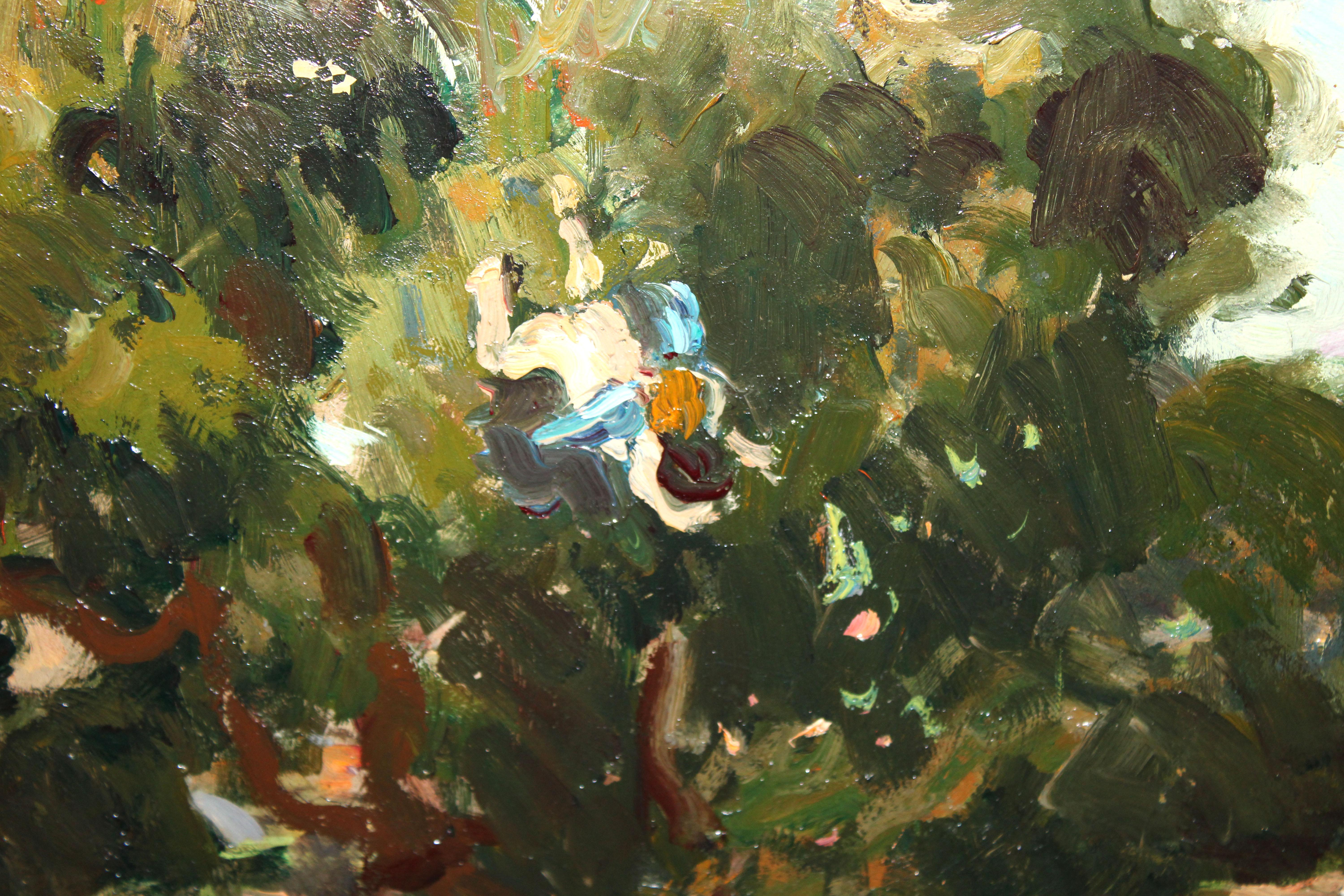 Joan Colom i Agustí (1879 - 1964) - Óleo sobre tablero - Bañistas en venta 2