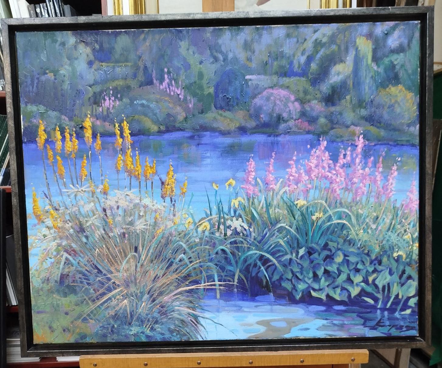 Œuvre originale de l'artiste espagnol Joan COPONS.
-Barcelona-jardin. peinture originale à l'acrylique