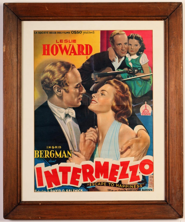 Joan Crawford And Ingrid Bergman Vintage Movie Posters Queen Bee And Intermezzo