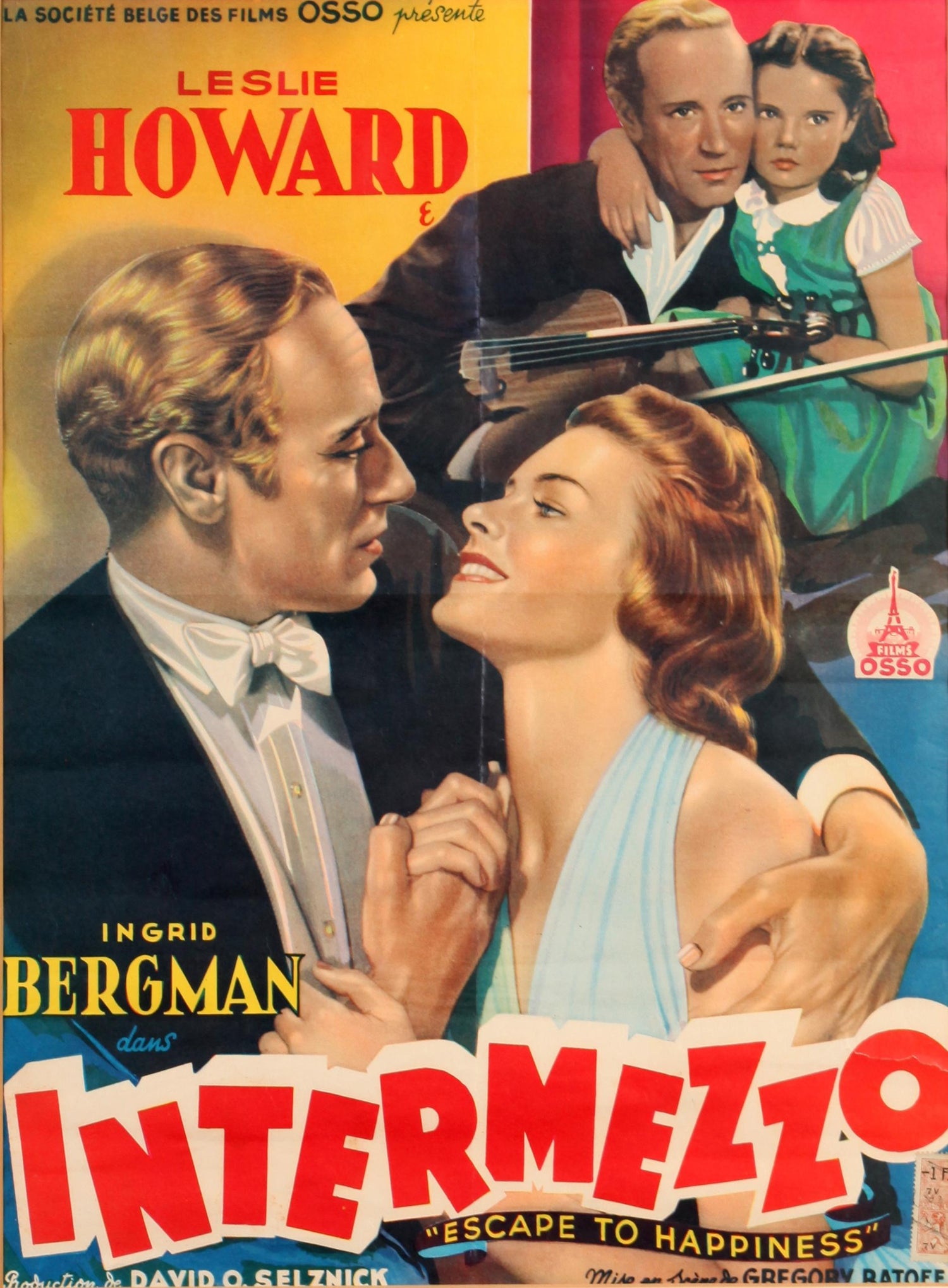 Joan Crawford And Ingrid Bergman Vintage Movie Posters Queen Bee And Intermezzo