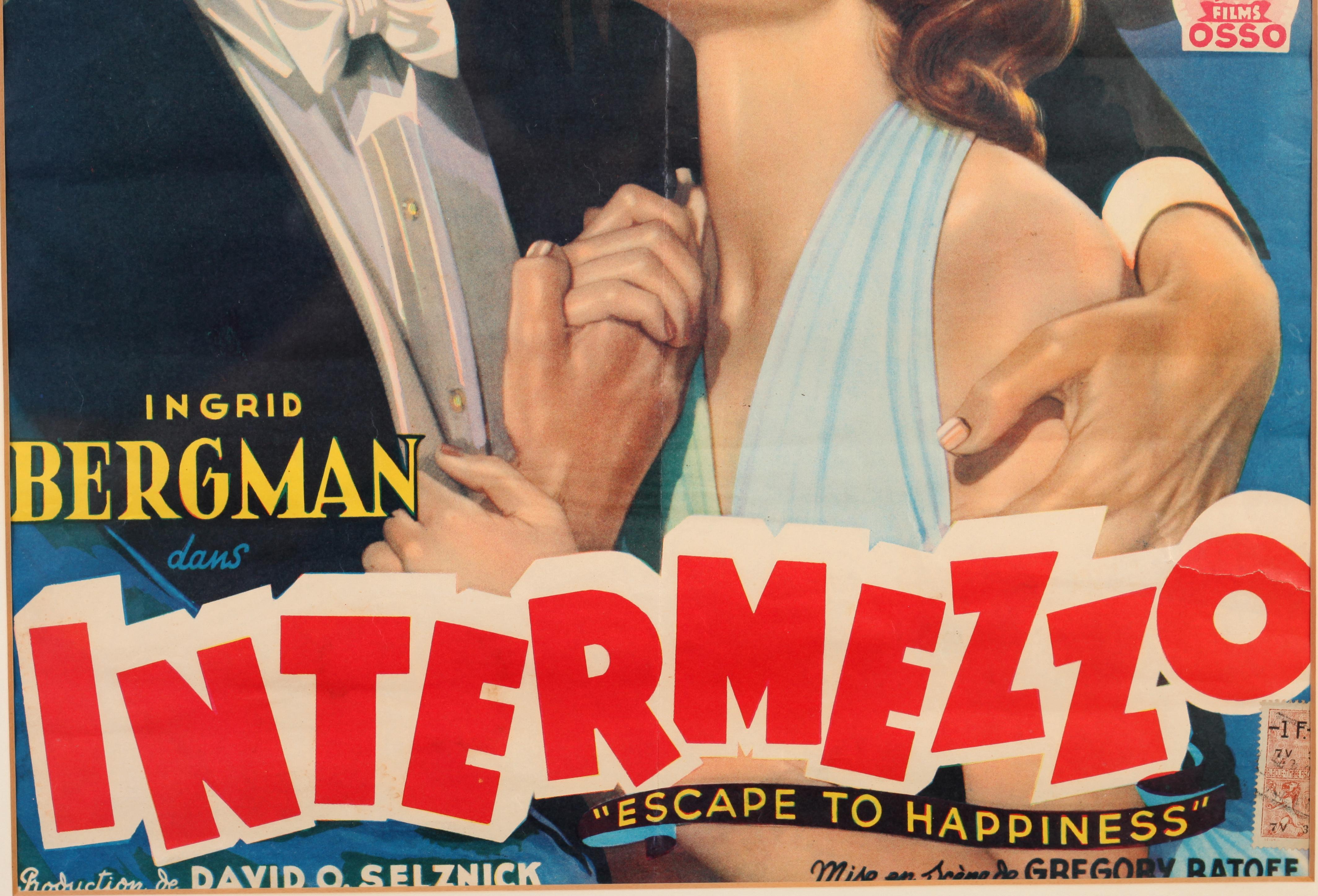 Milieu du XXe siècle Joan Crawford et Ingrid Bergman Vintage Movie Posters, Queen Bee et Intermezzo en vente