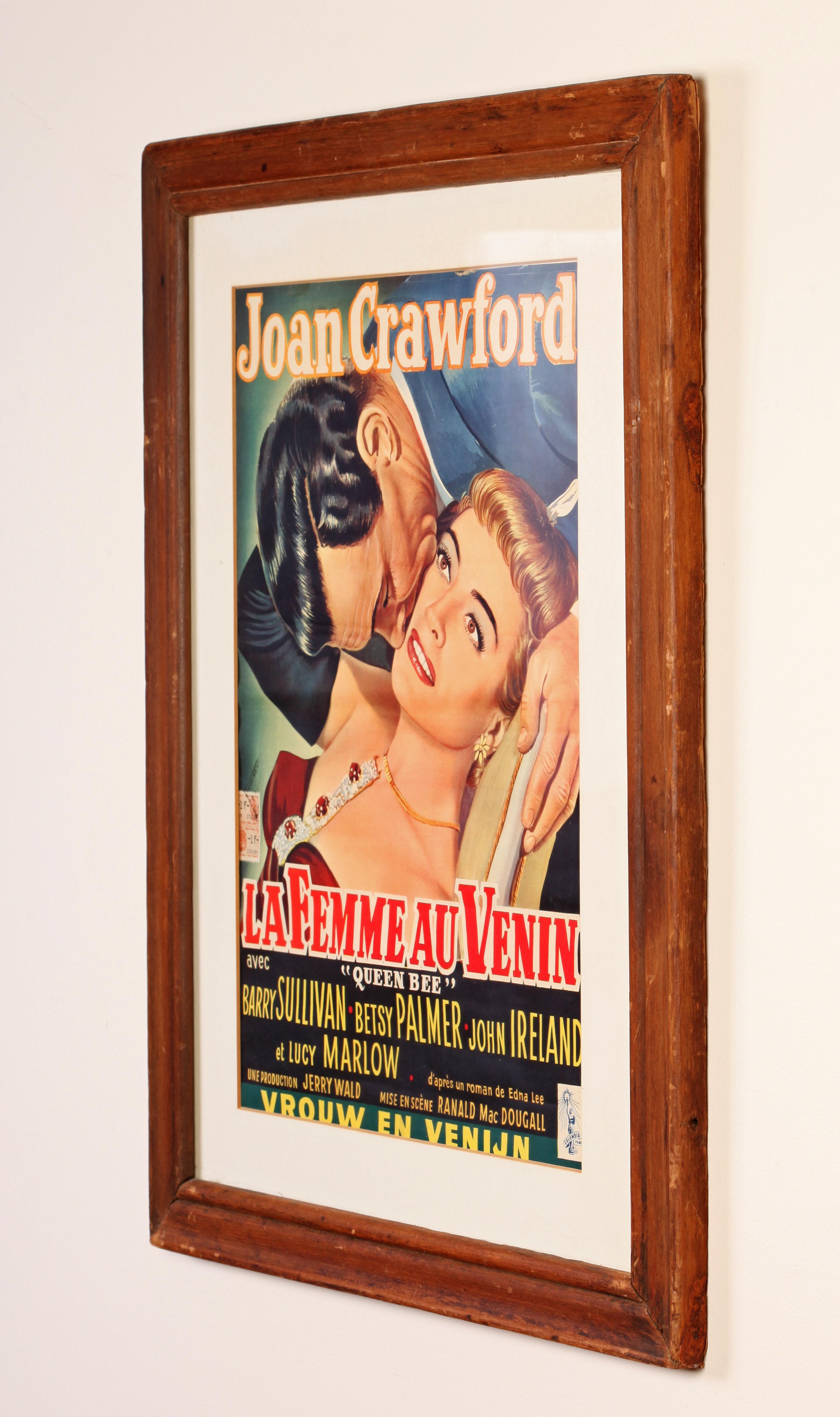 Carteles de películas de época de Joan Crawford e Ingrid Bergman, Queen Bee e Intermezzo 3