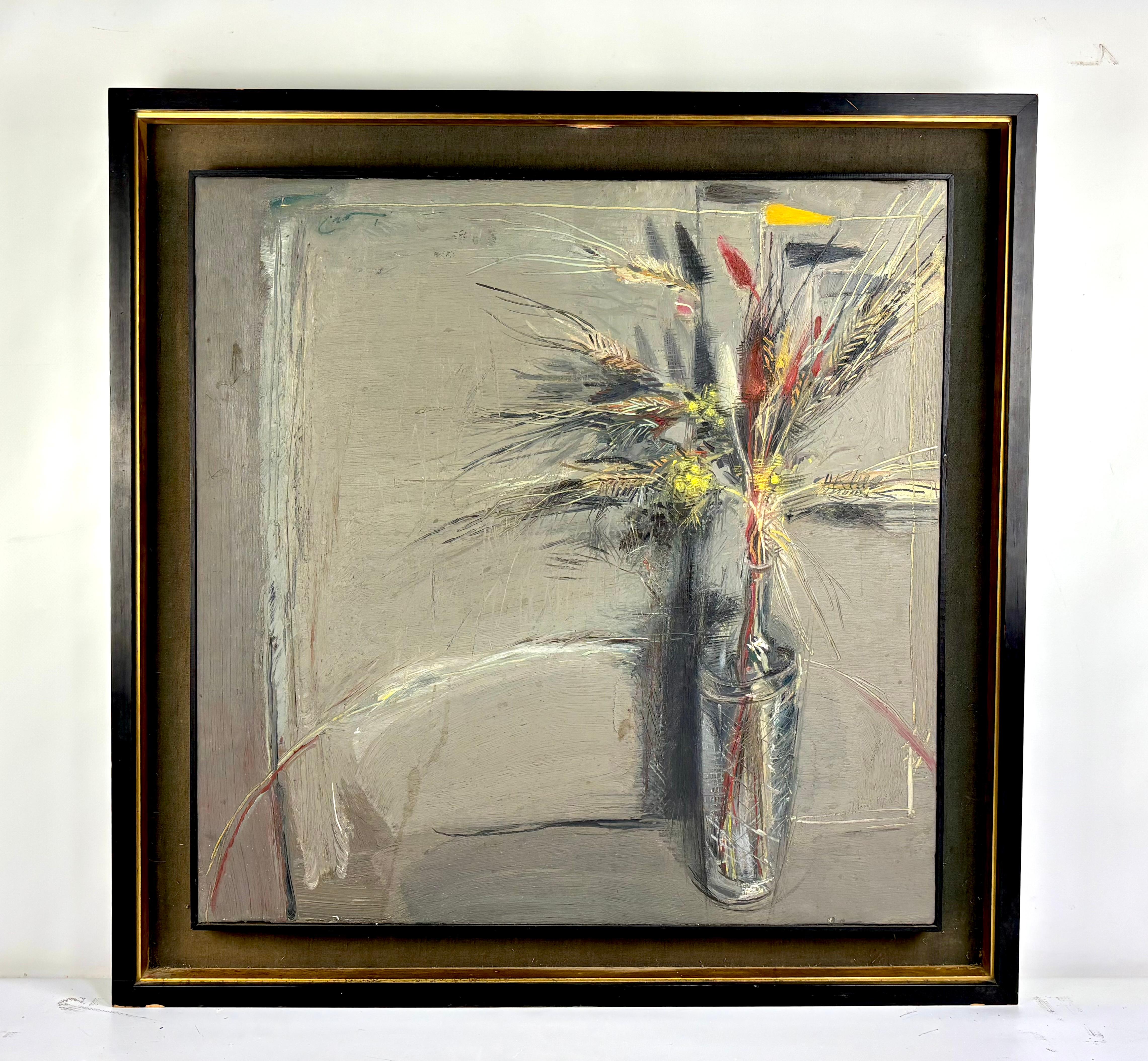 JARRÓN CON FLORES - Painting by Joan Cruspinera