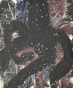 Joan Cruspinera. Pintura al óleo abstracta sobre lienzo, 1996