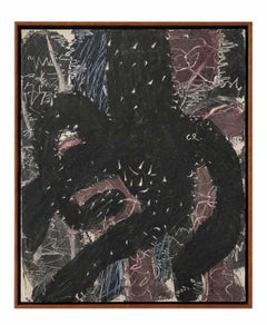 Joan Cruspinera. Pintura al óleo abstracta sobre lienzo, 1996