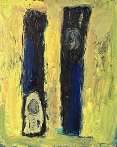 Joan Cruspinera “El Grito” Abstract Oil Painting, 1993.