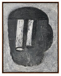 Joan Cruspinera Large Abstract Oil Painting on Canvas, 1993