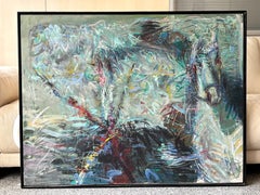 Joan Cruspinera Picador on Horse Oil Painting on Canvas.