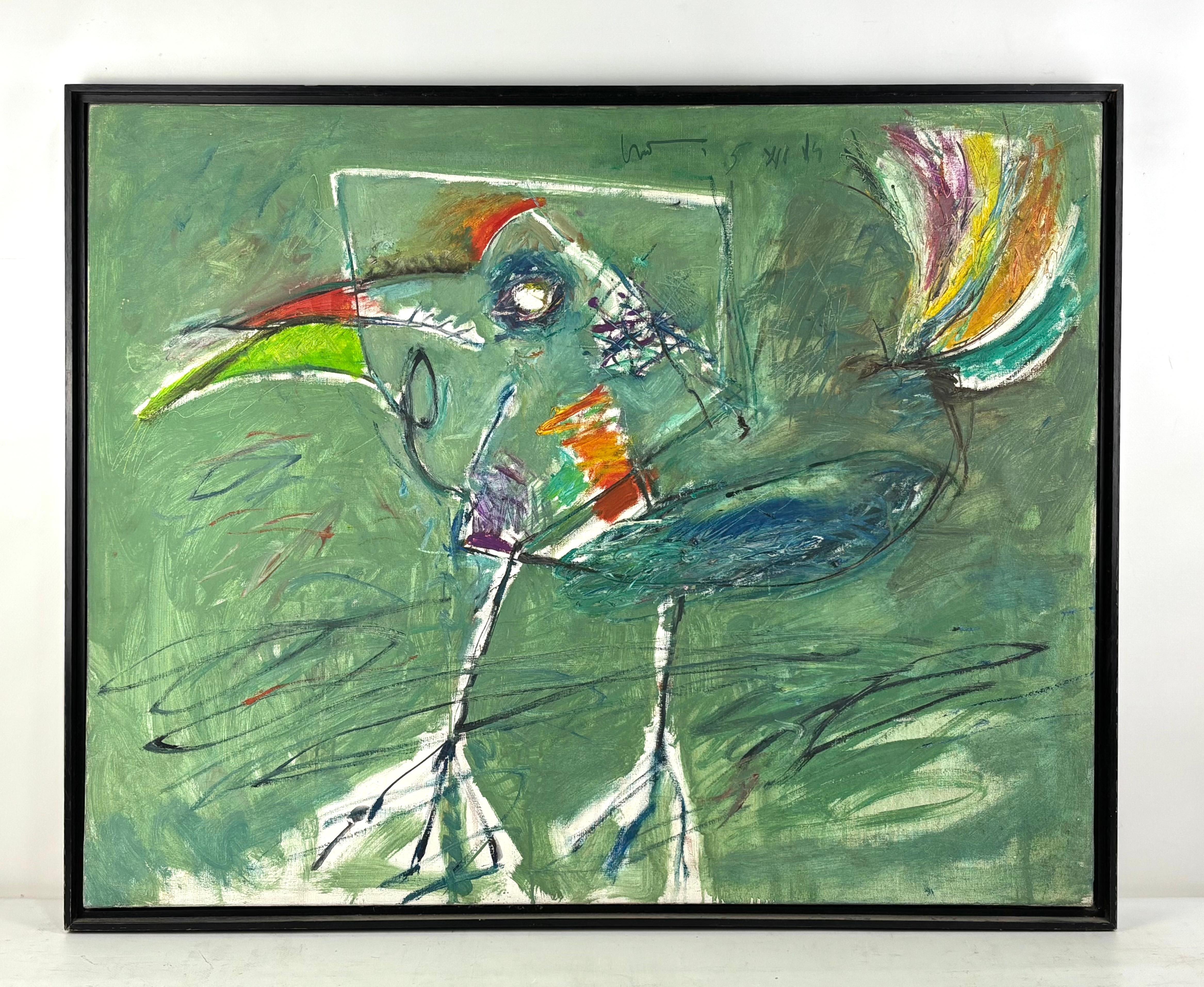 PÁJARO - Painting by Joan Cruspinera