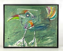 Óleo sobre tela - Año 1989 - Composición con pájaro