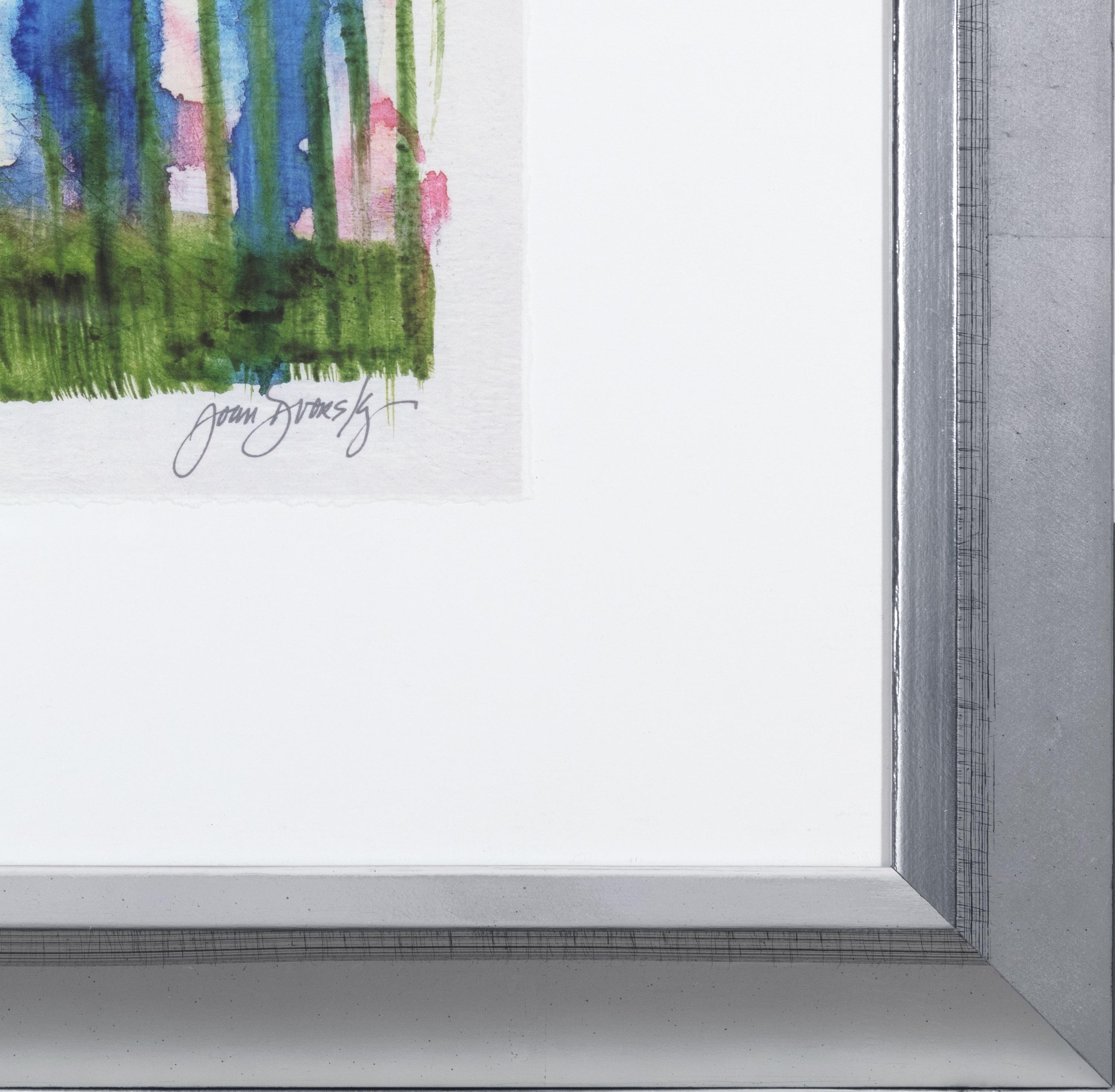 Impression giclée « Trois arbres » sur papier aquarelle d'après peinture à l'acrylique en vente 1