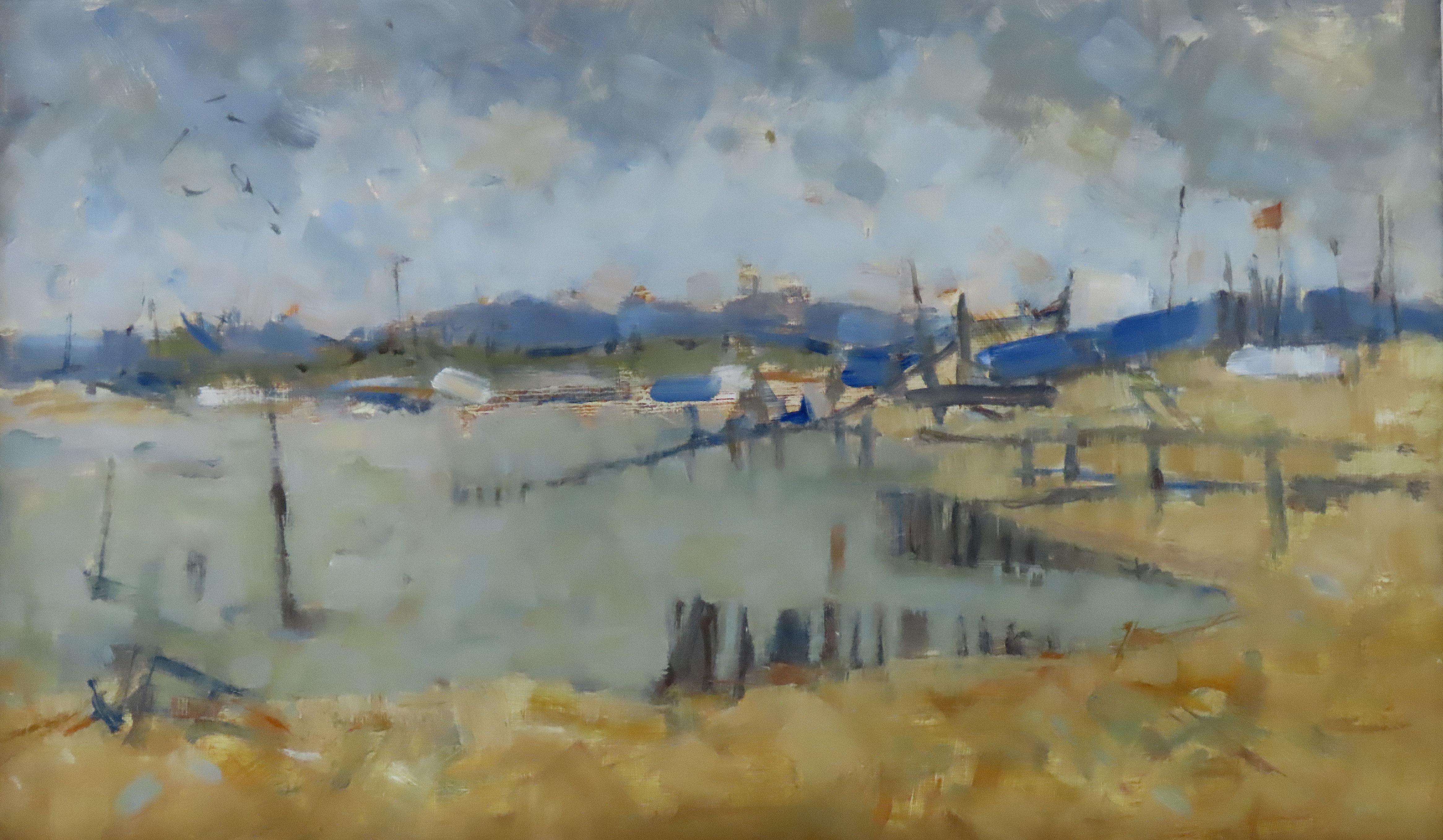 Original Oil on Board, Joan Elliot Bates, 