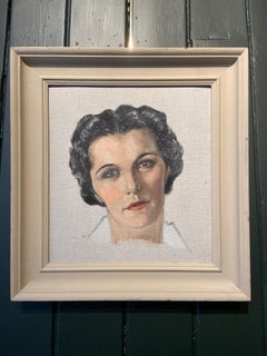 Self Portrait, 20th Century Female Artist Oil Painting
