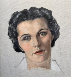 Self-Portrait, peinture à l'huile d'une artiste féminine du 20e siècle