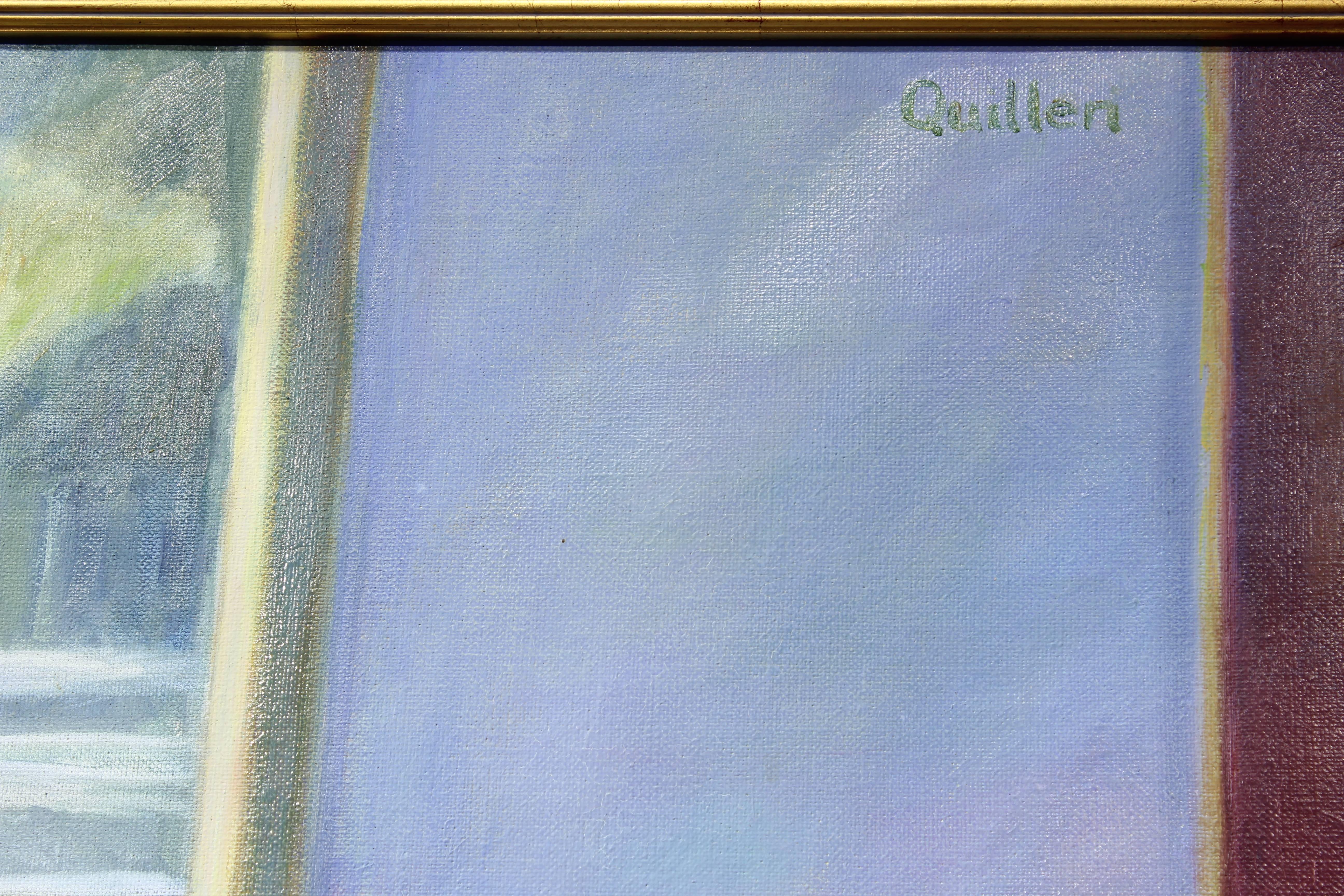 „Suppenterrin und Äpfel“ Großes realistisches Stillleben (Realismus), Painting, von Joan Farish Quillen