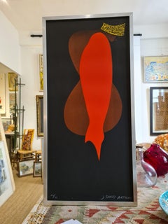 'Chamonix' Mid-Century Hand Signed Original Lithograph.