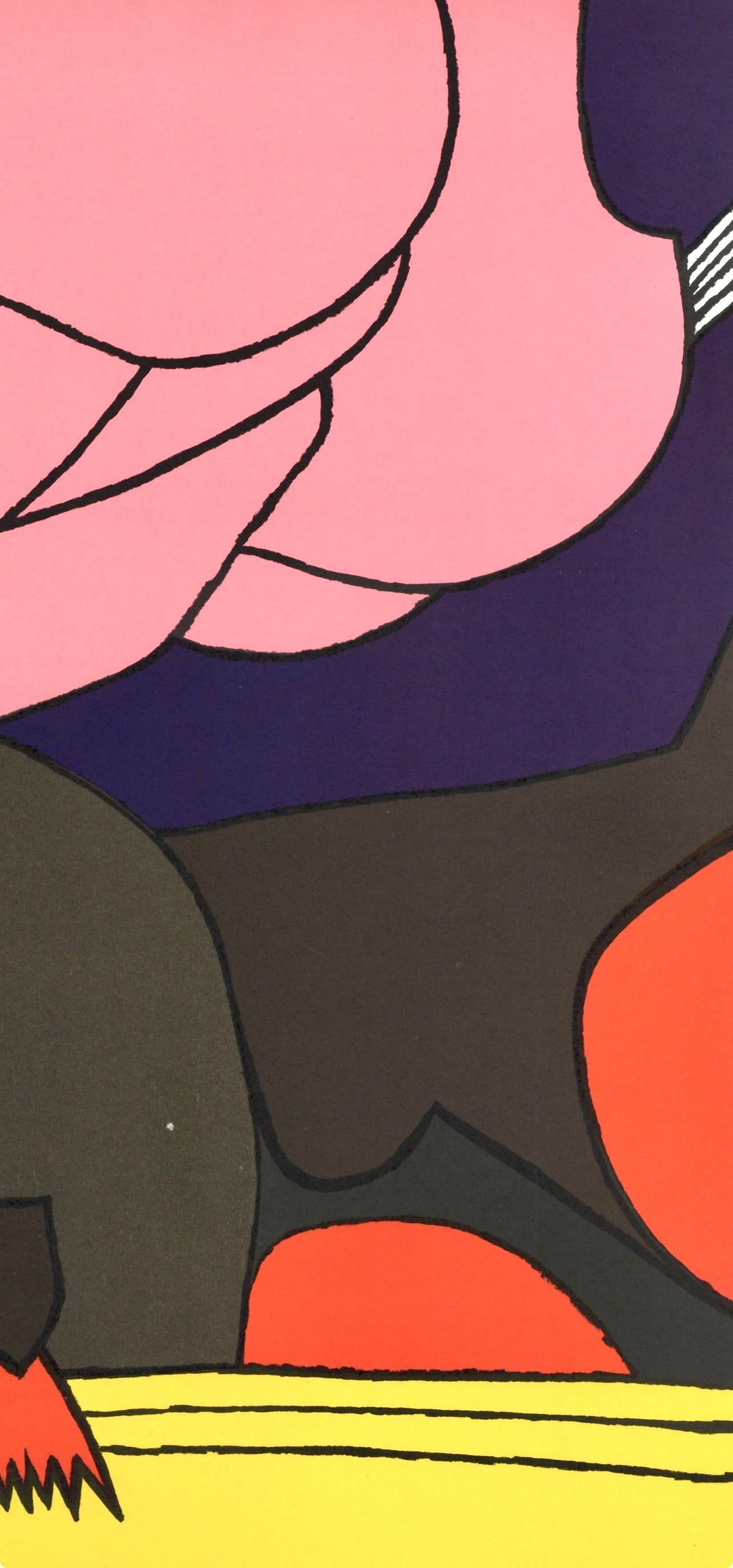 Composición, Homenaje a Aimé y Marguerite Maeght, Derrière le miroir - Print de Joan Gardy Artigas