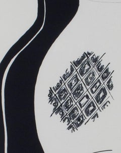 "Two Bottles & Bowl, " Original Black & White Litho. signed by Joan Gardy Artigas