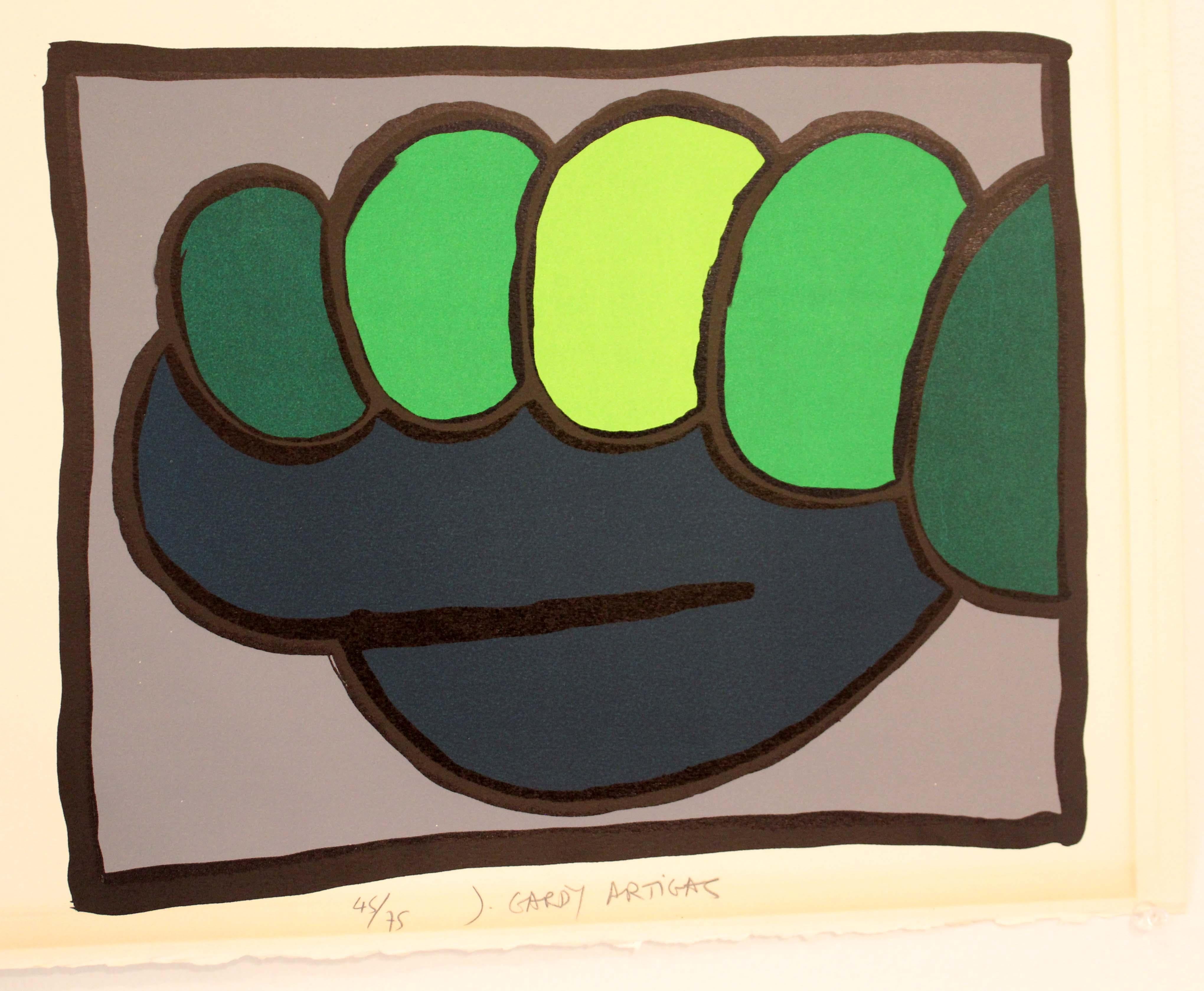 Paper Joan Gardy Artigas Untitled Abstract Surrealism Serigraph Signed 45/75 Unframed