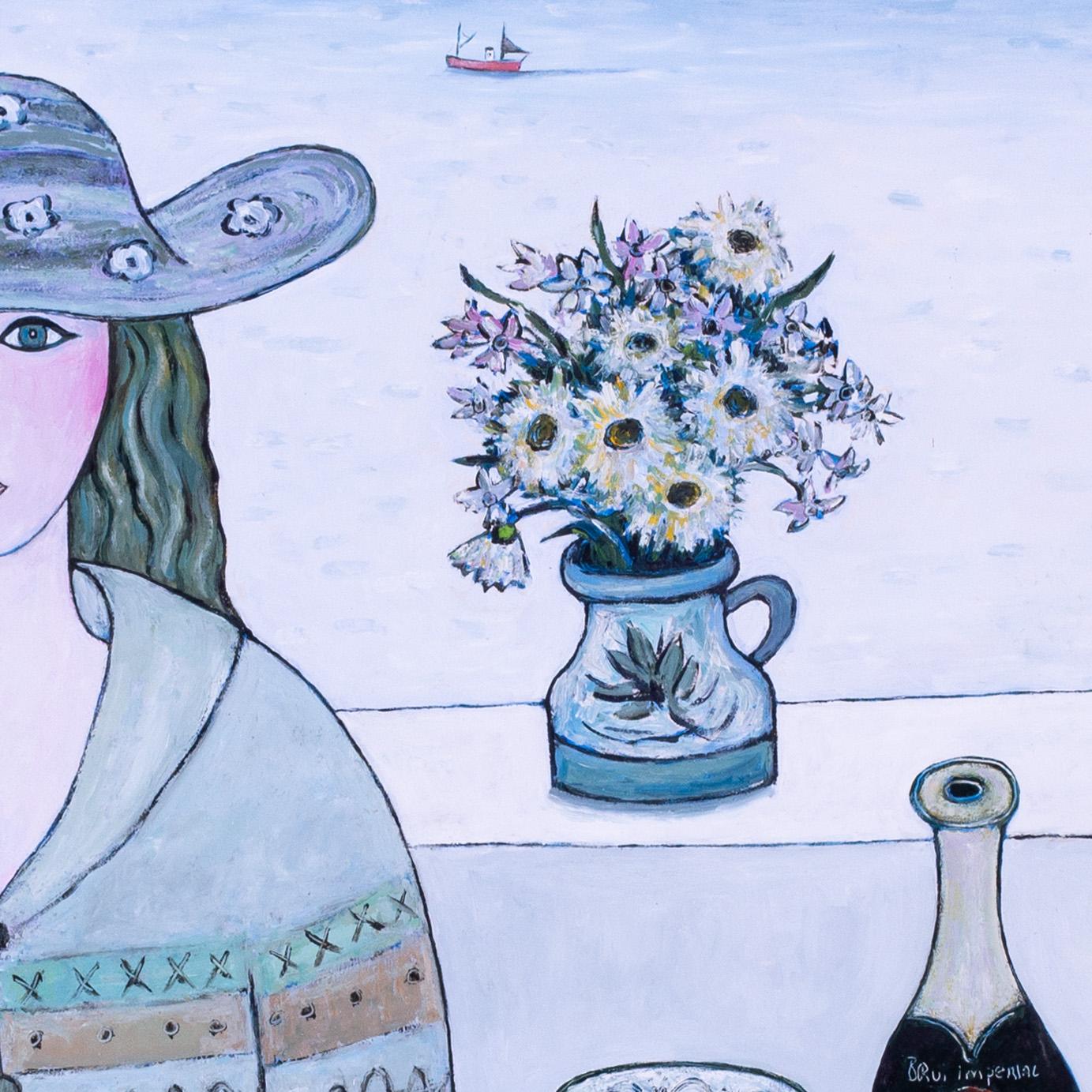 Grande dipinto a olio di Joan Gillchrest 