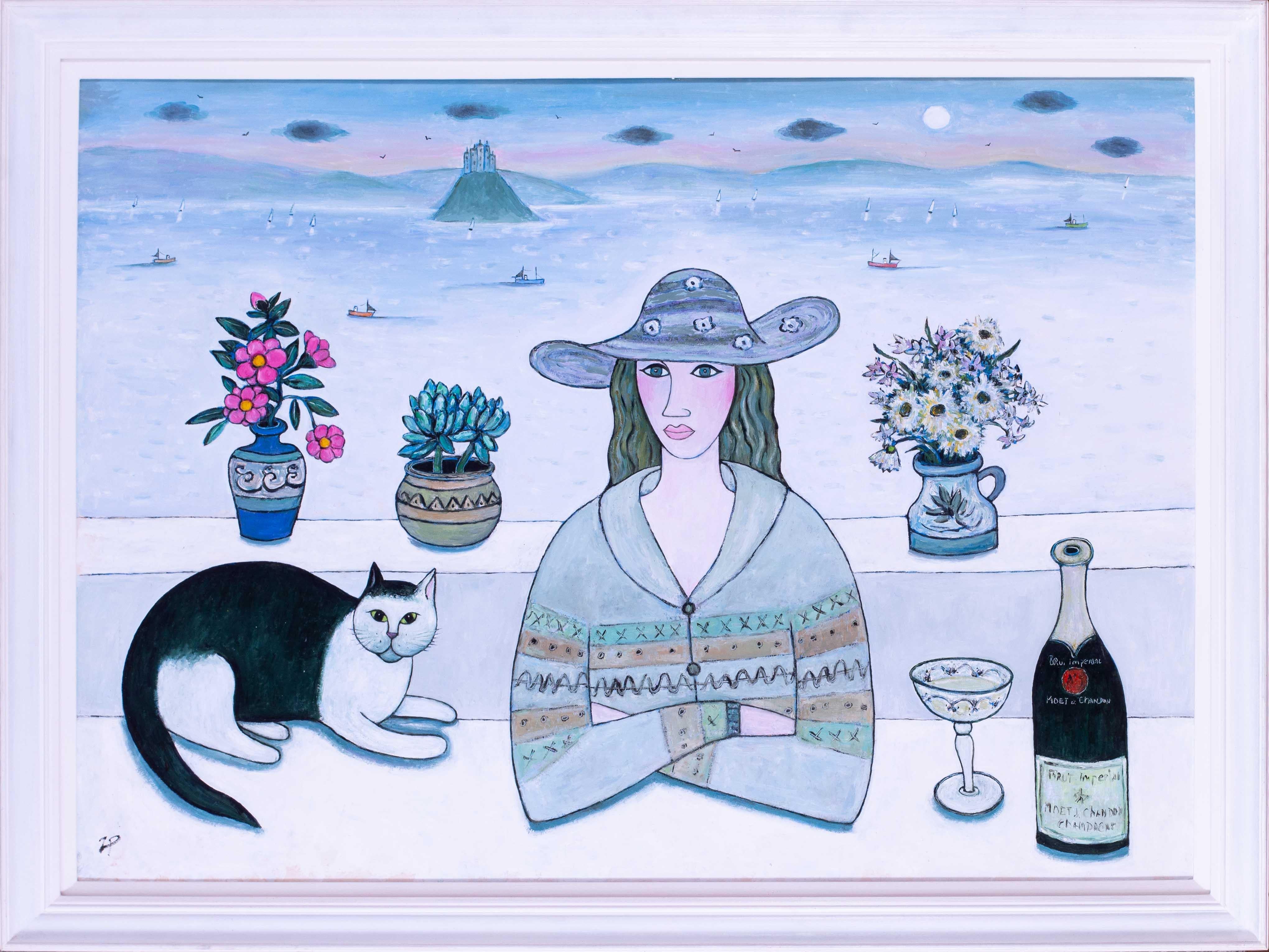Joan Gillchrest (Britannico, 1918 - 2008)
Titus e Moet
Olio su tavola
Firmato con le iniziali 'JG' (in basso a sinistra)
32 x 44.1/4 in. (81.5 x 112.5 cm.)
