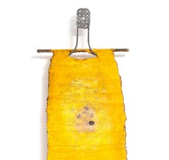 "Money Tree" Carta fatta a mano, tecnica mista, scultura in rilievo a parete, verticale