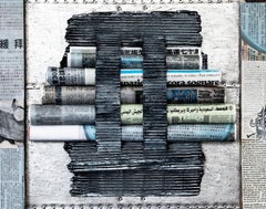 "The World in a Grain of Sand" Abstract Paper Wall Sculpture, Mixed Media