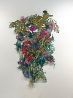 I Will Follow You #2, Abstract, Mixed Media Sculptural Wall Relief, Large-Scale