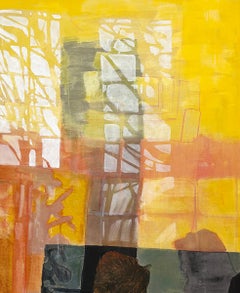 Plato's Cave (Contemporary Painting of Man with his Dog on Linen)