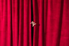 Rideau rouge