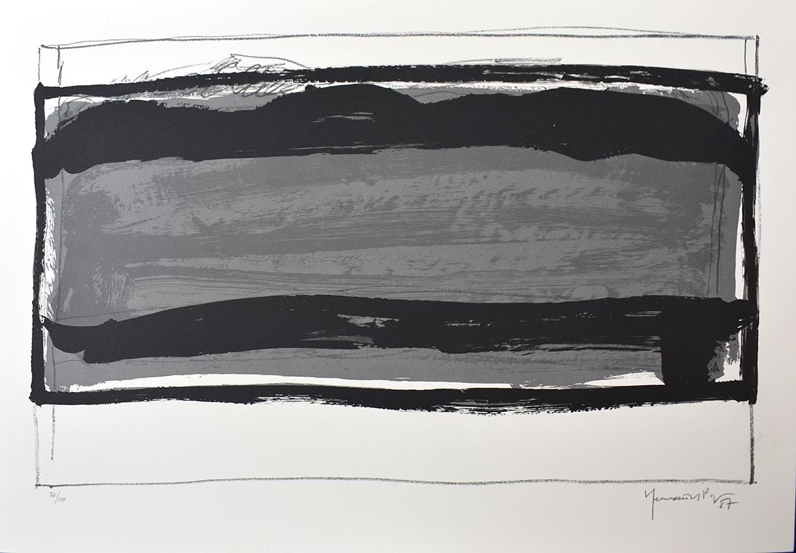 Abstract Print di Joan Hernandez Pijuan - Senza titolo, da: 12° Anniversario della Galeria Joan Prats 1976-88 Portfolio - Spagnolo