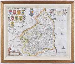 Map of Northumberland by Joan Blaeu