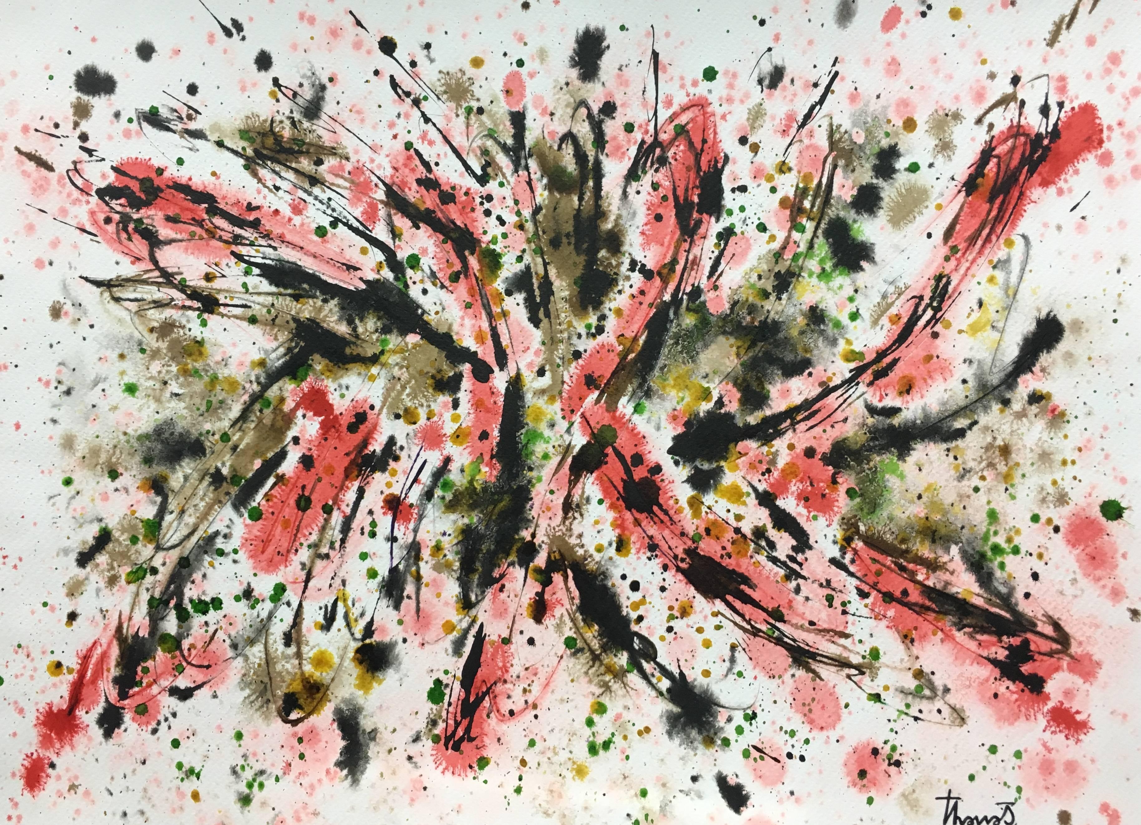 Tharrats 8 Farben - Original abstraktes Acrylgemälde (Abstrakt), Painting, von Josep THARRATS