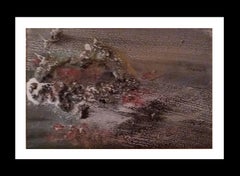 Tharrats 9 Lunar Landscape  original . . dark. small abstract