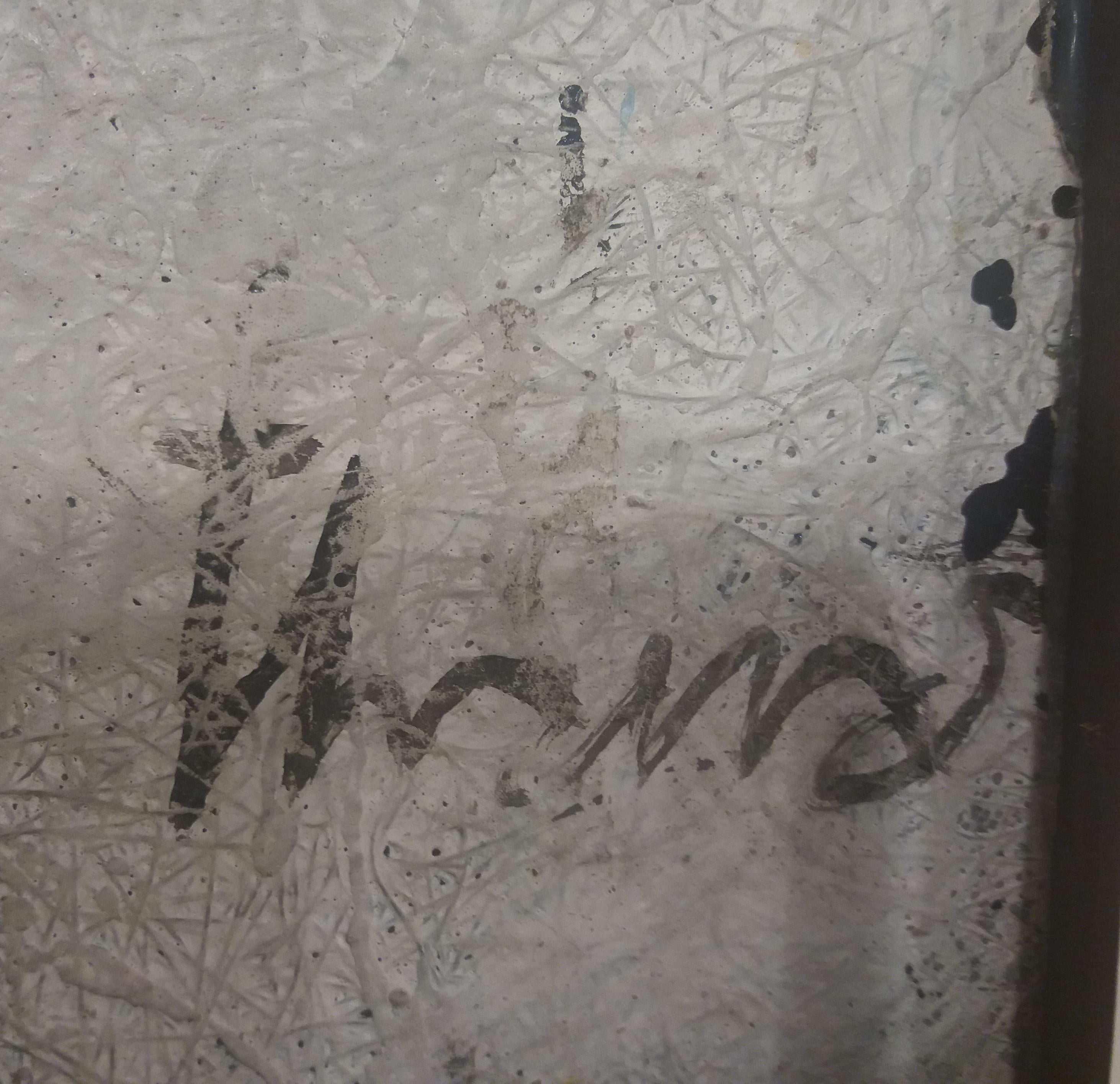  Constellation. original abstract acrylic painting

THARRATS VIDAL, Joan Josep (Gerona, 1918 - Barcelona, 2001).  
After starting his training in Beziers (France) in 1935 Tharrats returns to Barcelona and entered the Massana School. He began his