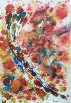Tharrats  Colors  abstract original acrylic painting
