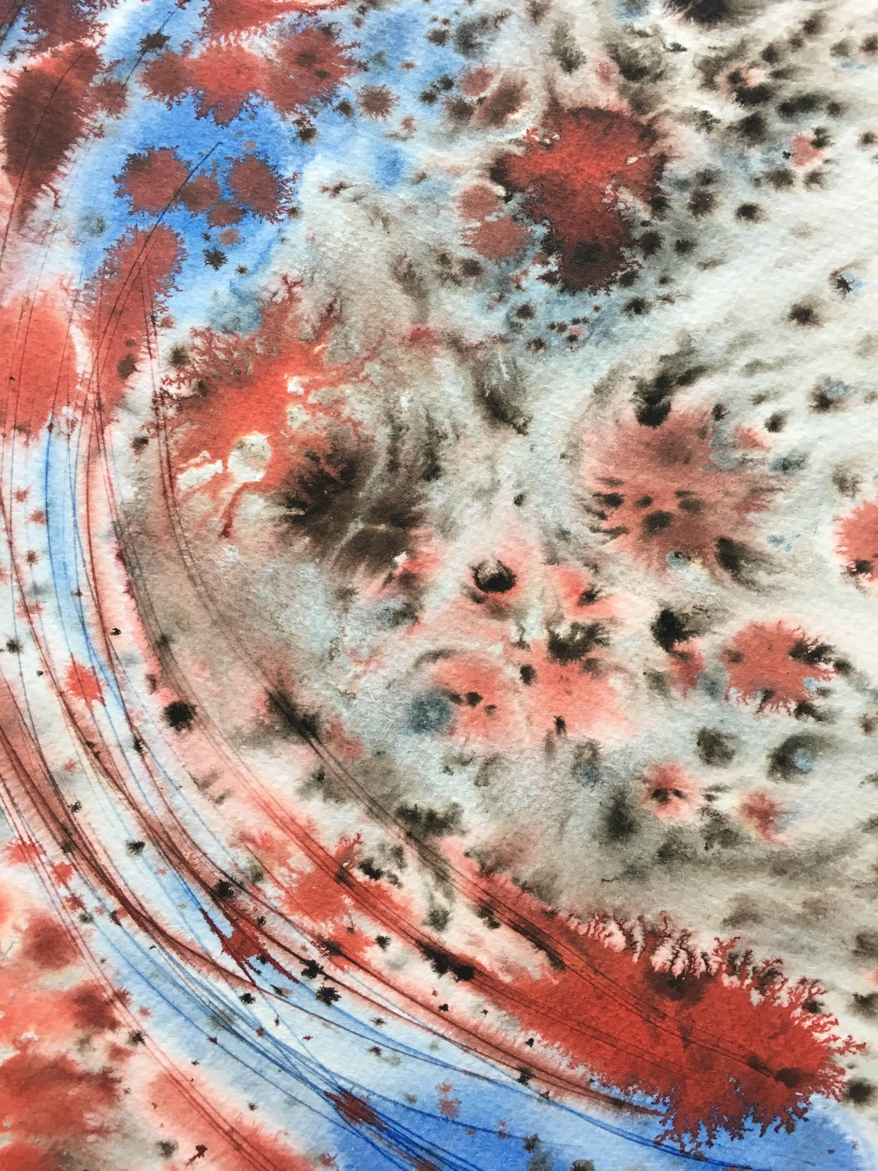 Tharrats  Farben  Originales abstraktes Acrylgemälde (Abstrakt), Painting, von Josep THARRATS